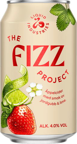 Liquid Industries The Fizz Project Jordgubb & Lime