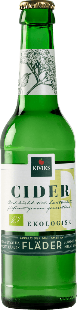 Kiviks Ekologisk Äppelcider med smak av Fläderblom