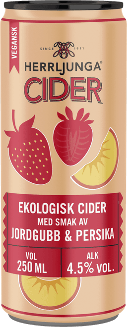 Herrljunga Cider Jordgubb & Persika