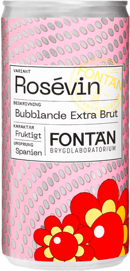 Fontän Bubblande Rosévin