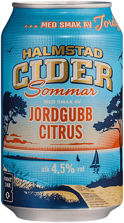 Halmstad Cider Sommar Jordgubb Citrus